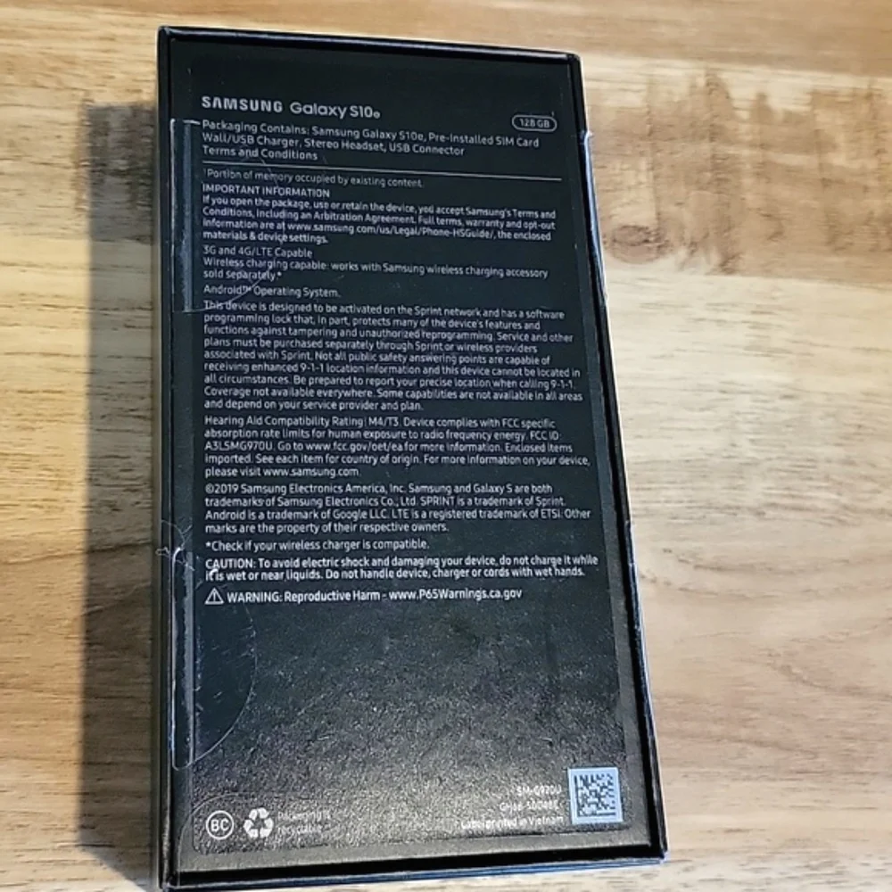 🍃 Samsung Galaxy S10 Empty Open Box